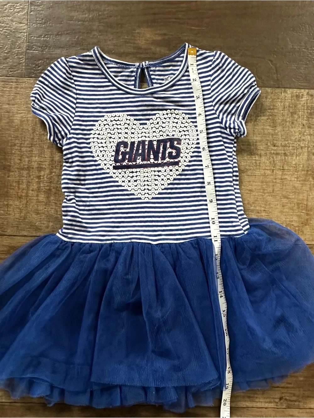 NFL NY Giants striped tutu dress
